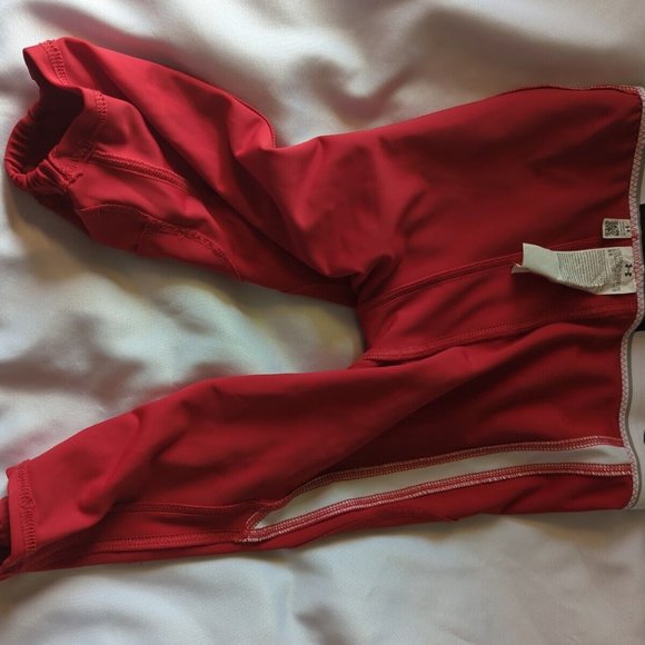 Under Armour Red/White Football Pants Adult Large - Picture 9 of 10